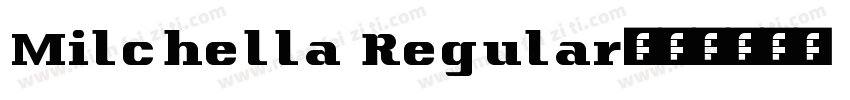 Milchella Regular字体转换
